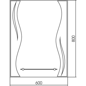 фото Зеркало mixline муссон 60х80 с полкой (548532)