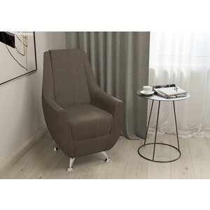 Банкетка-кресло Гранд Кволити 6-5121Т Лилиана ткань/ТК темно-коричневая