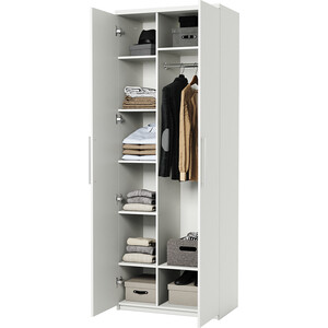 Шкаф комбинированный Шарм-Дизайн Мелодия МК-22 100х60 белый шкаф для одежды с ящиками шарм дизайн мелодия мшя 21 100х60 венге