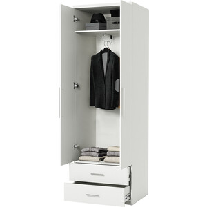 Шкаф комбинированный с ящиками Шарм-Дизайн Мелодия МКЯ-22 80х45 белый шкаф для одежды с ящиками шарм дизайн мелодия мшя 21 80х45 венге