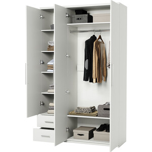 Шкаф трехдверный Шарм-Дизайн Мелодия МКЯ-32/1 150х60 белый шкаф трехдверный шарм дизайн мелодия мкя 32 1 150х45 венге