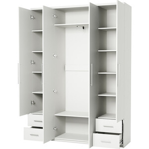Шкаф четырехдверный Шарм-Дизайн Мелодия МКЯ2-43 180х45 белый