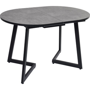 Стол Мир стульев Саен 21 краска черный муар, столешница ЛДСП, пластик бетон (вставка бабочка)
