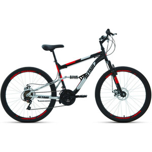 фото Велосипед altair mtb fs 26 2.0 disc (2021) 18 черный/красный