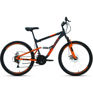 фото Велосипед altair mtb fs 26 2.0 disc (2021) 18 темно-серый