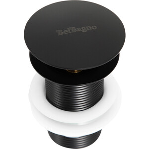 Донный клапан BelBagno SC Click-clack без перелива, чёрный (BB-SC-NERO) донный клапан alcaplast click clack 5 4 цельнометаллический с большой заглушкой a390