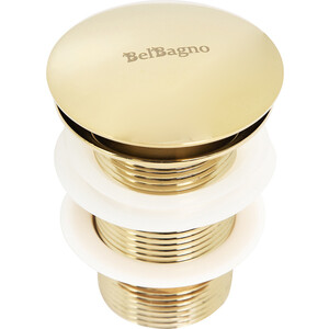 Донный клапан BelBagno SC Click-clack без перелива, золото (BB-SC-ORO) донный клапан lemark click clack 5 4 универсальный золото lm8500g
