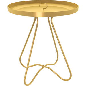 Стол журнальный Мебелик SHT-CT3 золото стол журнальный ориндж 755 × 755 × 350 мм сахара нуар золото