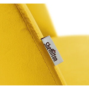 фото Стул sheffilton стул sht-st35-1/s95-1 имперский жёлтый/черный муар/золото