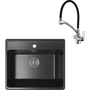 

Кухонная мойка и смеситель Mixline ML-GM15 черная 308 (4630030633792, LM3070C), ML-GM15 черная 308 (4630030633792, LM3070C)