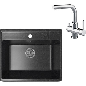 

Кухонная мойка и смеситель Mixline ML-GM15 черная 308 (4630030633792, LM3061C), ML-GM15 черная 308 (4630030633792, LM3061C)