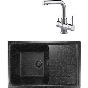 

Кухонная мойка и смеситель Mixline ML-GM19 черная 308 (4630030634751, LM3061C), ML-GM19 черная 308 (4630030634751, LM3061C)