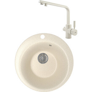 

Кухонная мойка и смеситель Mixline ML-GM13 бежевая 328 (4630030633433, 40144-11), ML-GM13 бежевая 328 (4630030633433, 40144-11)