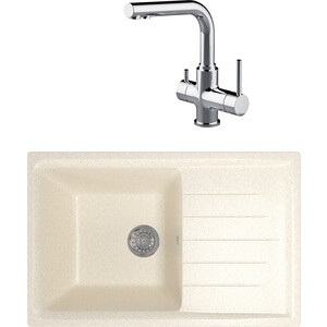 

Кухонная мойка и смеситель Mixline ML-GM19 бежевая 328 (4630030634874, LM3061C), ML-GM19 бежевая 328 (4630030634874, LM3061C)
