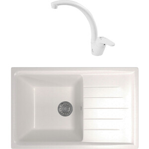 

Кухонная мойка и смеситель Mixline ML-GM19 белая 331 (4630030634904, 55244-4), ML-GM19 белая 331 (4630030634904, 55244-4)