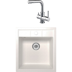 

Кухонная мойка и смеситель Mixline ML-GM28 белая 331 (4620031446538, LM3061C), ML-GM28 белая 331 (4620031446538, LM3061C)