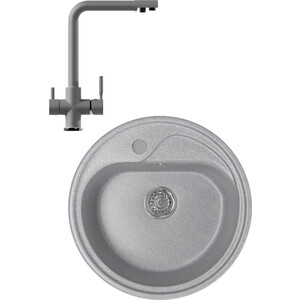

Кухонная мойка и смеситель Mixline ML-GM10 44х44 графит 342 (4620031445425, 547933), ML-GM10 44х44 графит 342 (4620031445425, 547933)