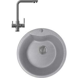 

Кухонная мойка и смеситель Mixline ML-GM12 48х48 графит 342 (4620031445487, 547933), ML-GM12 48х48 графит 342 (4620031445487, 547933)