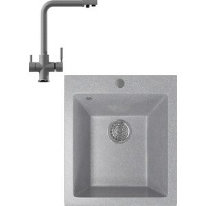 

Кухонная мойка и смеситель Mixline ML-GM14 42х49,5 графит 342 (4620031445548, 547933), ML-GM14 42х49,5 графит 342 (4620031445548, 547933)