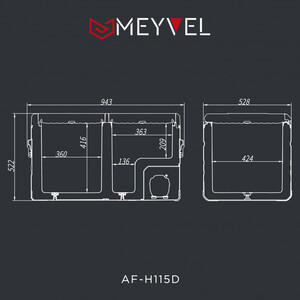 Автохолодильник Meyvel AF-H115D - фото 4