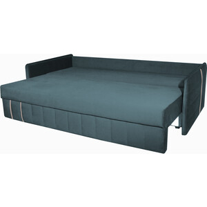 фото Прямой диван-кровать mgroup дафни ткань: ultra mint ментоловый, кант ultra dove серый