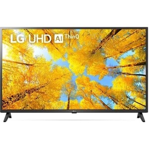 Телевизор LG 55UQ75006LF (55'', 4K UHD, Smart TV, webOS, Wi-Fi, черный) 55UQ75006LF (55", 4K UHD, Smart TV, webOS, Wi-Fi, черный) - фото 1