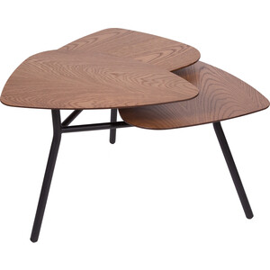 Стол журнальный Мебелик Флорэ дуб натуральный (П0005646) стол на металлокаркасе brabix loft cd 002 ш1000 г500 в750мм складной дуб натуральный 641214