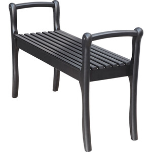 Скамья для прихожей Мебелик с подлокотниками массив, каркас венге (П0005677) стул стремянка мебелик массив венге п0005867