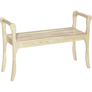 Скамья для прихожей Мебелик с подлокотниками массив, каркас лак (П0005675) скамья для прихожей мебелик с подлокотниками массив каркас венге п0005677