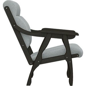 Кресло Мебелик Вега 10 ткань серый, каркас венге (П0005651)