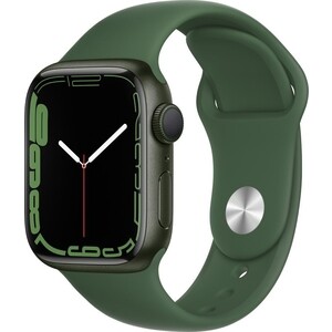 

Часы Apple Watch Series 7, 41 мм, корпус из алюминия зеленого цвета, спортивный ремешок ''зелёный клевер'' [MKN0 (MKN03RU/A), Watch Series 7, 41 мм, корпус из алюминия зеленого цвета, спортивный ремешок "зелёный клевер" [MKN0 (MKN03RU/A)