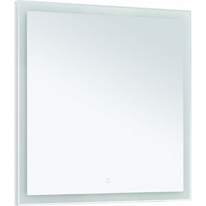 Зеркало Aquanet Гласс 80 сенсор, белое (274016) зеркало 35х52 см прямоугольное снежно белое с полочкой berossi нв 04601000