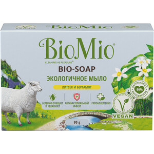 фото Мыло bio mio bio-soap литсея и бергамот 90г