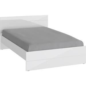 Кровать НК-мебель Gloss 140х200 белый/белый глянец 72374515