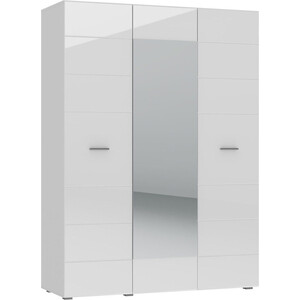 Шкаф 3-х дверный НК-мебель Gloss белый/белый глянец 72374528