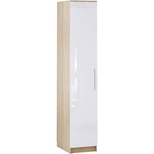 Шкаф однодверный НК-мебель Бланка дуб сонома/белый глянец 72250077