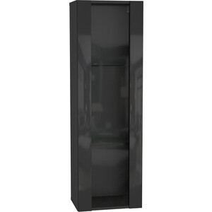 Шкаф навесной НК-мебель Point Тип-21 черный/черный глянец 71774438