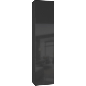Шкаф навесной НК-мебель Point Тип-40 черный/черный глянец 71774450