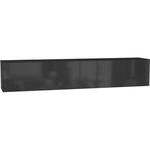 Шкаф навесной НК-мебель Point Тип-50 черный/черный глянец 71774459