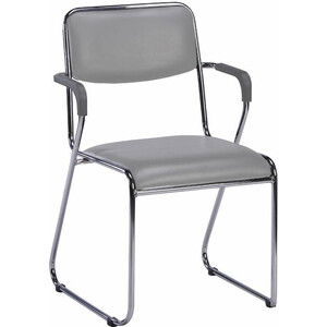 Стул Everprof Fix plus chrome экокожа серый эргономичное кресло everprof ergo grey ткань серый
