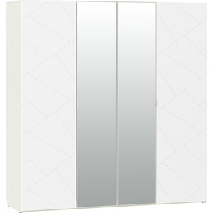 Шкаф комбинированный Сильва НМ 011.45 Summit меренга (ПВХ) белый текстурный