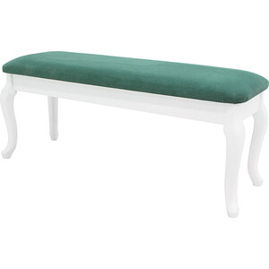 Банкетка Мебелик Вивальди с ящиком белый, зеленый (П0005712) банкетка мебелик тыква венге челси п0005716