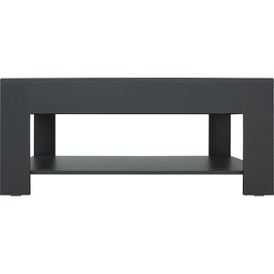 Стол журнальный Мебелик BeautyStyle 26 графит темный U961, стекло черное (П0003231)