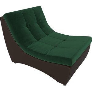 Кресло АртМебель Монреаль кресло велюр зеленый экокожа коричневый
