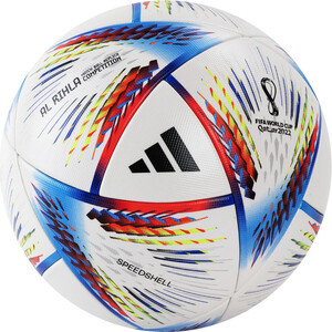 фото Мяч футбольный adidas wc22 com арт. h57792, р.5, fifa quality pro, 20 пан., мультиколор