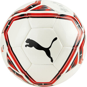 фото Мяч футбольный puma teamfinal 21.5 hybrid арт. 08330902, р.4, 32 пан., бело-красный