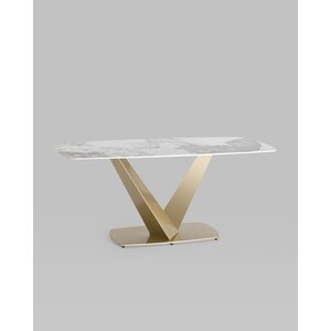 фото Стол обеденный stool group аврора керамика светлая (двойной артикул) df0093dt 180 dual