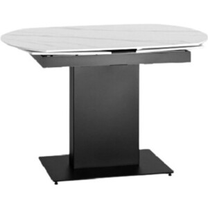 фото Стол обеденный раскладной stool group хлоя керамика светлая (двойной артикул) df120t 120 white dual