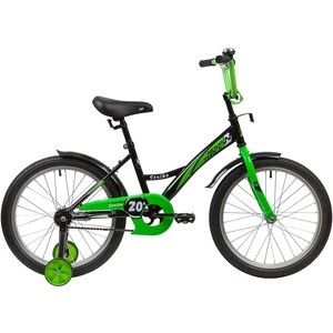фото Велосипед novatrack 20'' strike черный/зеленый