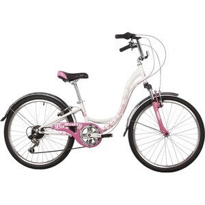 Велосипед NOVATRACK 24'' BUTTERFLY 11'' белый/розовый 24